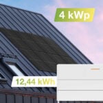 21100 – Solaranlage Universaldach 4kWp mit Speicher 12,44kWh