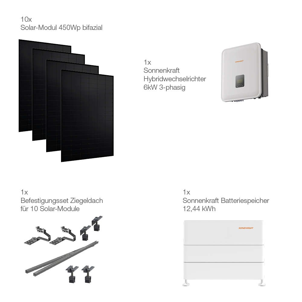 21110 Solaranlage Ziegeldach 4kwp Mit Speicher 12,44kwh 10