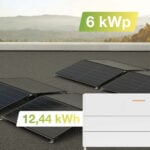 21121 – Solaranlage Flachdach 6kWp mit Speicher 12,44kWh