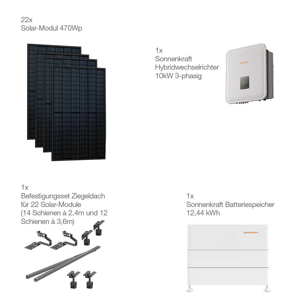 21213 Solaranlage Ziegeldach 10kwp Mit Speicher 12,44kwh9