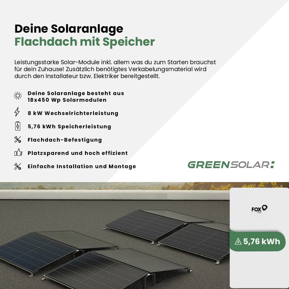 21222 Greensolar Solaranlage Flachdach 8kwp Mit Speicher 02