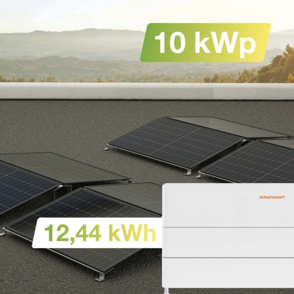 21223 Solaranlage Flachdach 10kwp Mit Speicher 12,44kwh