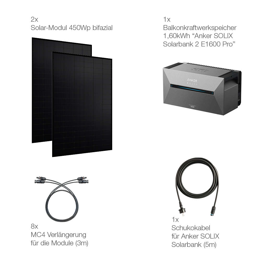 20345 Greensolar Balkonkraftwerk 900 800 Mit Balkonkraftwerkspeicher Anker Solix Solarbank 2 14 20345 Greensolar Balkonkraftwerk 900 800 Mit Balkonkraftwerkspeicher Anker Solix Solarbank 2 14