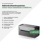 20440 Greensolar Balkonkraftwerk 1740 800 Mit Balkonkraftwerkspeicher Anker Solix Solarbank 2 06