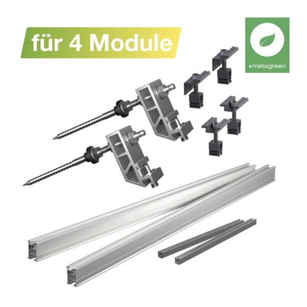 25096 – Universaldachbefestigung Grundset & Erweiterung Für 4 Module 01