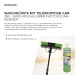 10053 Waschbürste Mit Teleskopstab 4,6m Inkl Nano Molekularer Photovoltaikreiniger 1 Lt 5% Verdünnung 02