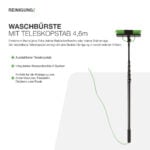 10053 Waschbürste Mit Teleskopstab 4,6m Inkl Nano Molekularer Photovoltaikreiniger 1 Lt 5% Verdünnung 03