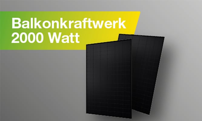 Balkonkraftwerk 2000 Watt