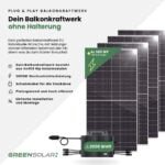 20366 Greensolar Balkonkraftwerk Basic 2320 800 02