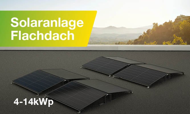 Solaranlage Flachdach