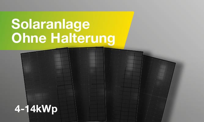 Solaranlage ohne Halterung