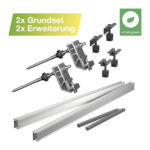 25098 Universaldachbefestigung 2x Grundset & 2x Erweiterung Für Insgesamt 4 Module 01