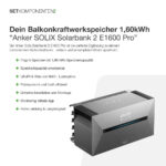 20369 Solarkraftwerk Basic 1160:800 Bifazial Mit Balkonkraftwerkspeicher Anker Solix 06