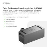 13120 Balkonkraftwerkspeicher Anker Solix Solarbank 2 E1600 Ac 06