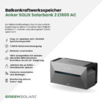 13120 Greensolar Balkonkraftwerkspeicher Anker Solix Solarbank 2 E1600 Ac 03