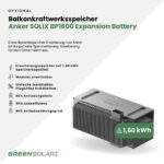 13120 Greensolar Balkonkraftwerkspeicher Anker Solix Solarbank 2 E1600 Ac 06