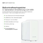 20407 Balkonkraftwerk Basic 1800:800 Black Bifazial Mit Balkonkraftwerkspeicher V3 Generation Basis Erweiterung 08