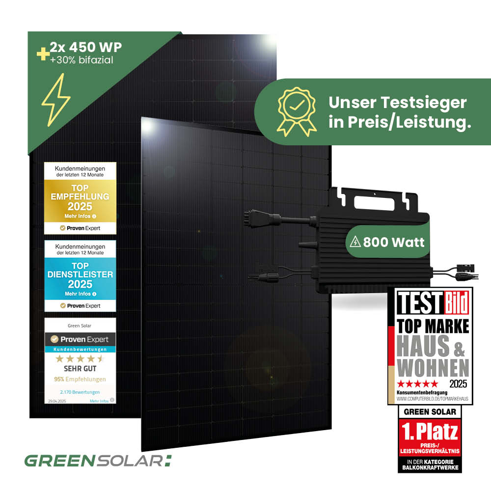 20325 Greensolar Testsieger Balkonkraftwerk Basic Ohne Halterung 900 800 01 20325 Greensolar Testsieger Balkonkraftwerk Basic Ohne Halterung 900 800 01