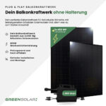 20325 Greensolar Testsieger Balkonkraftwerk Basic Ohne Halterung 900 800 02