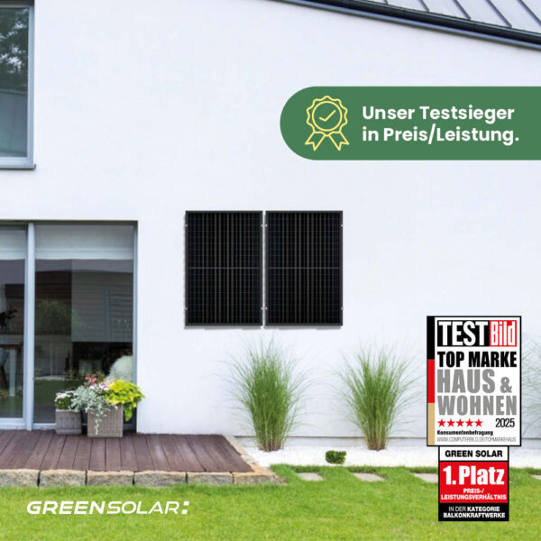 20418 Greensolar Testsieger Balkonkraftwerk Wand 900 800 01