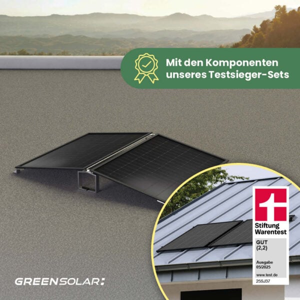 20420 Greensolar Testsieger Balkonkraftwerk Flachdach 900 800 01