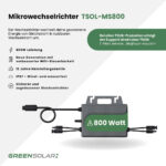 10002 Greensolar Tsun Mikrowechselrichter 800w Mit Wifi Tsol Ms800 02