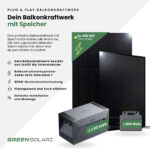 20431 Greensolar Balkonkraftwerk Basic 900 800 Mit Balkonkraftwerkspeicher Anker Solarbank 1 02