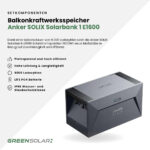 20432 Greensolar Balkonkraftwerk Basic 1600 800 Mit Balkonkraftwerkspeicher Anker Solarbank 1 08