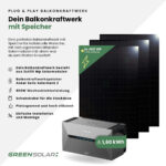 20436 Greensolar Balkonkraftwerk 1350 800 Mit Balkonkraftwerkspeicher Anker Solix Solarbank 2 02
