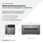 20436 Greensolar Balkonkraftwerk 1350 800 Mit Balkonkraftwerkspeicher Anker Solix Solarbank 2 08