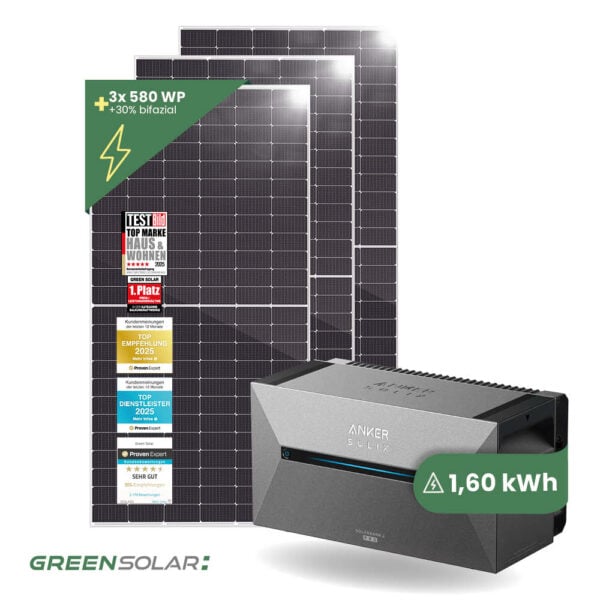 20440 Greensolar Balkonkraftwerk 1740 800 Mit Balkonkraftwerkspeicher Anker Solix Solarbank 2 01