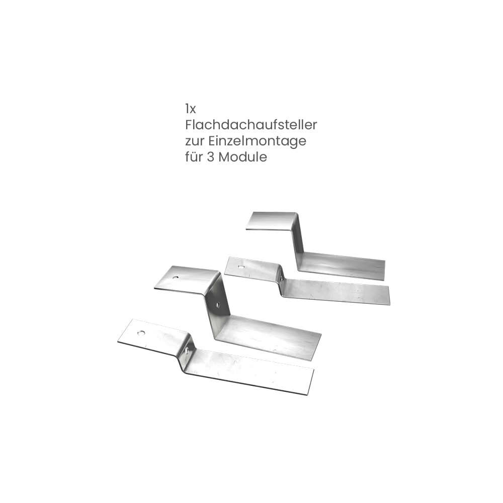 25043 Greensolar Flachdachaufsteller Fuer 3 Module Zur Einzelmontage 03