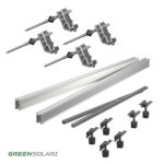 25100 Greensolar Universaldachbefestigung Grundset & Erweiterung Fuer 3 Module 01