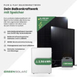 20460 Greensolar Balkonkraftwerk 900 800 Mit Balkonkraftwerkspeicher Solmate 3 02