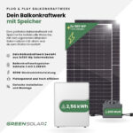 20461 Greensolar Balkonkraftwerk 1160 800 Mit Balkonkraftwerkspeicher Solmate 3 02