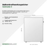 20461 Greensolar Balkonkraftwerk 1160 800 Mit Balkonkraftwerkspeicher Solmate 3 09