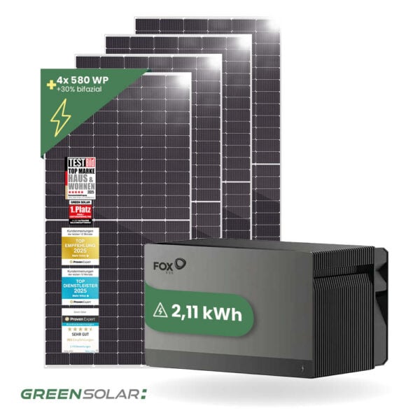 20500 Greensolar Balkonkraftwerk 2320 800 Mit Balkonkraftwerkspeicher Avocado 01