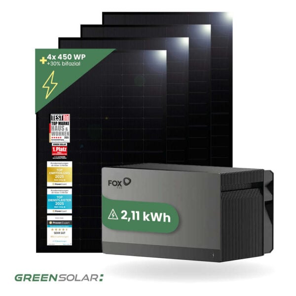 20501 Greensolar Balkonkraftwerk 1800 800 Mit Balkonkraftwerkspeicher Avocado 01