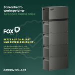 20501 Greensolar Balkonkraftwerk 1800 800 Mit Balkonkraftwerkspeicher Avocado 09