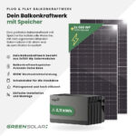 20502 Greensolar Balkonkraftwerk 900 800 Mit Balkonkraftwerkspeicher Avocado 02