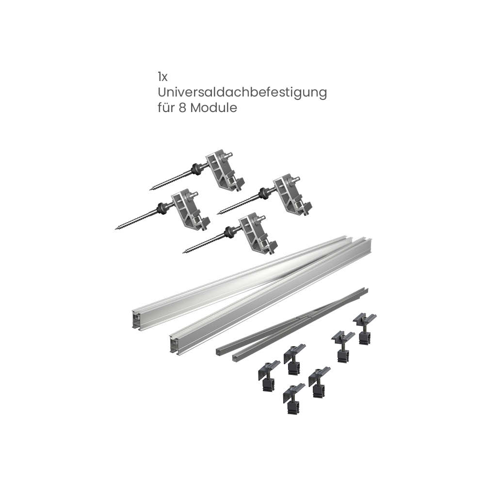 26007 Greensolar Universaldachbefestigung Grundset & Erweiterung Fuer 8 Module 03 26007 Greensolar Universaldachbefestigung Grundset & Erweiterung Fuer 8 Module 03