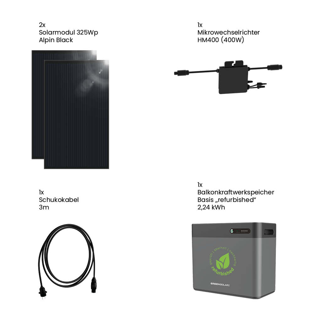 20466 Greensolar Sonnenkraftwerk 325 400 Balkonkraftwerkspeicher Refurbished 2 24 Kwh 13 20466 Greensolar Sonnenkraftwerk 325 400 Balkonkraftwerkspeicher Refurbished 2 24 Kwh 13