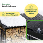 20616 Greensolar Kaminholzregal 900 Mit Balkonkraftwerk Speicher Anker Solix Solarbank 06